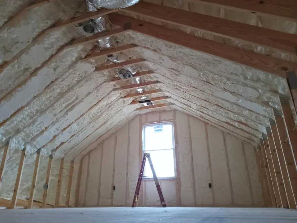 Spray foam roofing application for Crawl Space Insulation project in Whitpain
